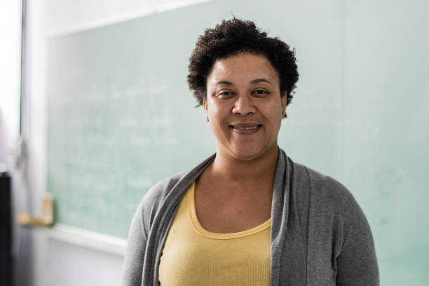 Portrait of a teacher in the classroom